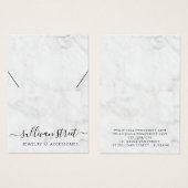 Aangepaste Kaart voor weergave met marmer Ketting (Voorkant /achterkant)