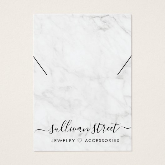 Aangepaste Kaart voor weergave met marmer Ketting (Voorkant)