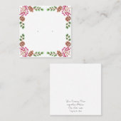 Aangepaste Kaart voor wintervakantie-cadeaubon Afsprakenkaartje (Voorkant / Achterkant)