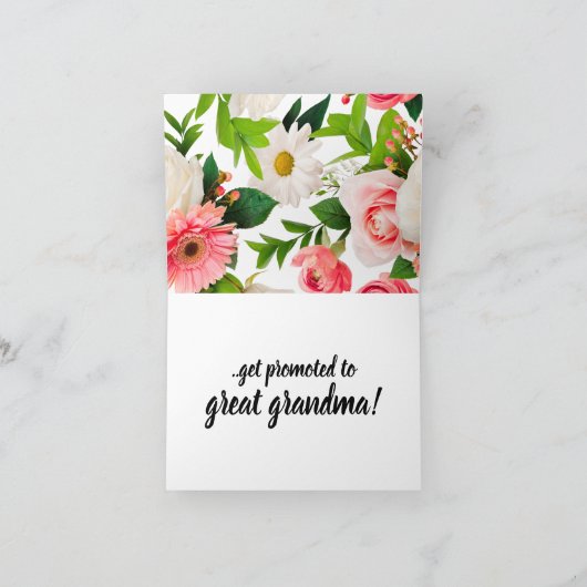 Aangepaste Kaart voor zwangerschapsaankondiging vo (Binnen)