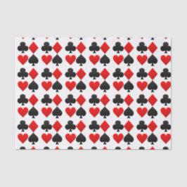 Aangepaste kaart, zoals Vegas/Poker Hearts-papier Tissuepapier