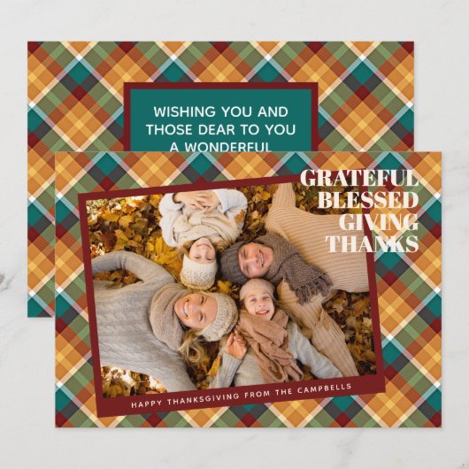 Aangepaste Kaart zonder winstoogmerk met cadeau vo (Voorkant / Achterkant)