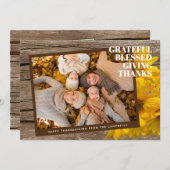 Aangepaste Kaart zonder winstoogmerk met cadeau vo (Voorkant / Achterkant)