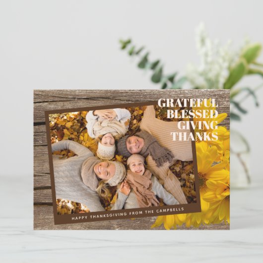 Aangepaste Kaart zonder winstoogmerk met cadeau vo (Staand voorkant)