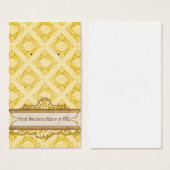 Aangepaste kaarten Gele  DisplayCard Visitekaartjes (Voorkant /achterkant)