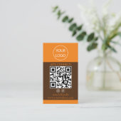 Aangepaste Kaarten Modern, Sociale Media QR Visitekaartje (Staand voorkant)