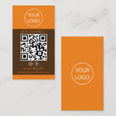 Aangepaste Kaarten Modern, Sociale Media QR Visitekaartje (Voorkant / Achterkant)