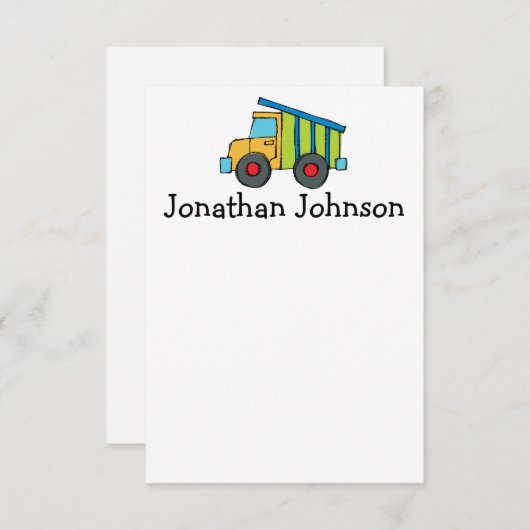 Aangepaste Kaarten Notitiekaartje (Voorkant / Achterkant)