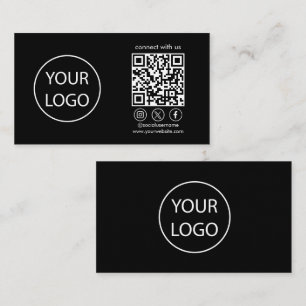 Aangepaste Kaarten, QR-code voor sociale media Zwa Visitekaartje