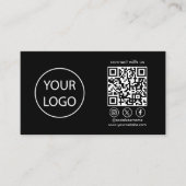 Aangepaste Kaarten, QR-code voor sociale media Zwa Visitekaartje (Voorkant)