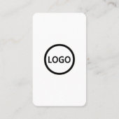 Aangepaste Kaarten, Social Media QR Code Black Bus Visitekaartje (Achterkant)