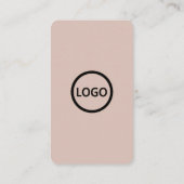 Aangepaste Kaarten, Social Media QR Code Boho Beig Visitekaartje (Achterkant)