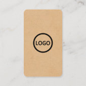 Aangepaste Kaarten Social Media QR Code Kraft Pape Visitekaartje (Achterkant)