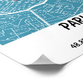 Aangepaste Kaarten, Stad Kaart Prints, Aangepaste Poster (Hoek)