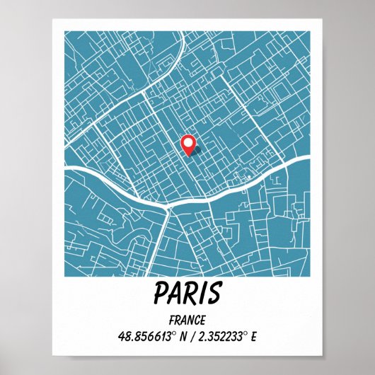 Aangepaste Kaarten, Stad Kaart Prints, Aangepaste Poster (Voorkant)