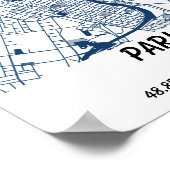 Aangepaste Kaarten, Stad Kaart Prints, Aangepaste Poster (Hoek)