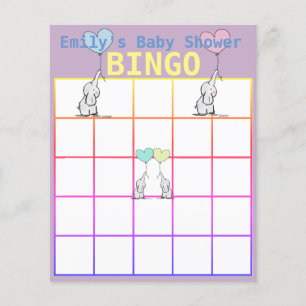 Aangepaste Kaarten voor Baby shower Bingo