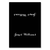 Aangepaste Kaarten voor eenvoudige zwarte witte pl (Voorkant)