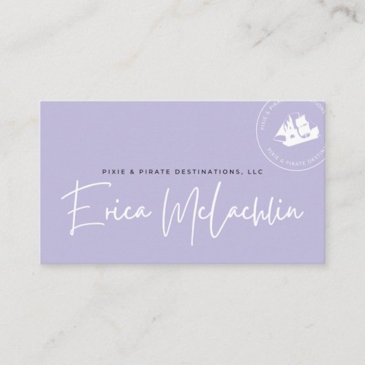 Aangepaste kaarten voor Erica | Niet bewerkbaar Visitekaartje (Voorkant)