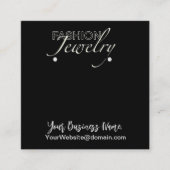 Aangepaste Kaarten voor juwelen die beeldschermen  Vierkante Visitekaartje (Voorkant)