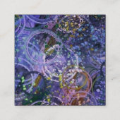 Aangepaste Kaarten voor juwelen die beeldschermen  Vierkante Visitekaartje (Achterkant)