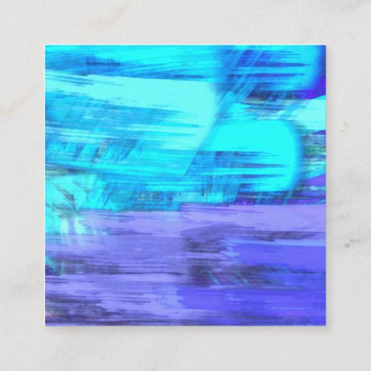 Aangepaste Kaarten voor juwelen die beeldschermen  Vierkante Visitekaartje (Achterkant)