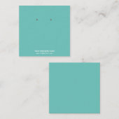 Aangepaste Kaarten voor juwelen die beeldschermen  Vierkante Visitekaartje (Voorkant / Achterkant)