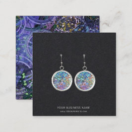 Aangepaste Kaarten voor juwelen die beeldschermen  Vierkante Visitekaartje