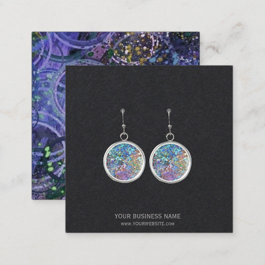 Aangepaste Kaarten voor juwelen die beeldschermen  Vierkante Visitekaartje