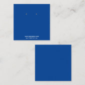 Aangepaste Kaarten voor juwelen die beeldschermen  Vierkante Visitekaartje (Voorkant / Achterkant)