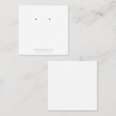 Aangepaste Kaarten voor juwelen die beeldschermen  Vierkante Visitekaartje (Voorkant / Achterkant)