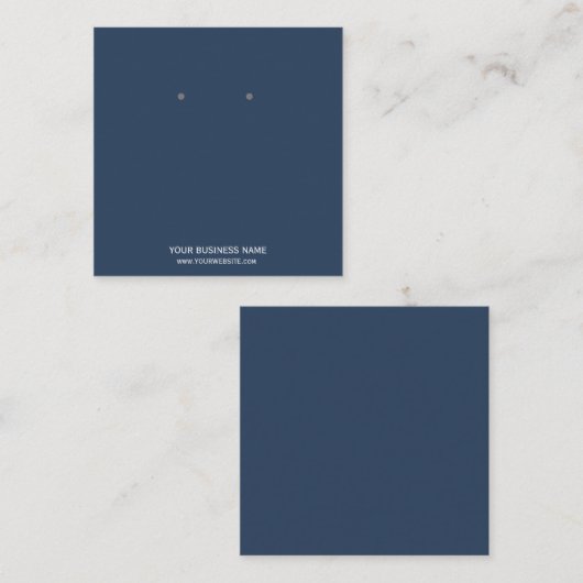 Aangepaste Kaarten voor juwelen die beeldschermen  Vierkante Visitekaartje (Voorkant / Achterkant)