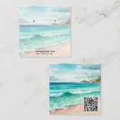 Aangepaste Kaarten voor juwelen die beeldschermen  Vierkante Visitekaartje (Voorkant / Achterkant)