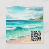 Aangepaste Kaarten voor juwelen die beeldschermen  Vierkante Visitekaartje (Achterkant)