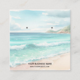 Aangepaste Kaarten voor juwelen die beeldschermen  Vierkante Visitekaartje