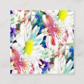 Aangepaste Kaarten voor juwelen die beeldschermen  Vierkante Visitekaartje (Achterkant)