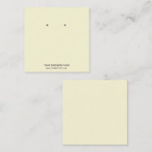 Aangepaste Kaarten voor juwelen die beeldschermen  Vierkante Visitekaartje (Voorkant / Achterkant)