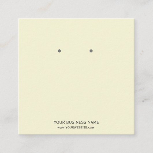 Aangepaste Kaarten voor juwelen die beeldschermen  Vierkante Visitekaartje (Voorkant)