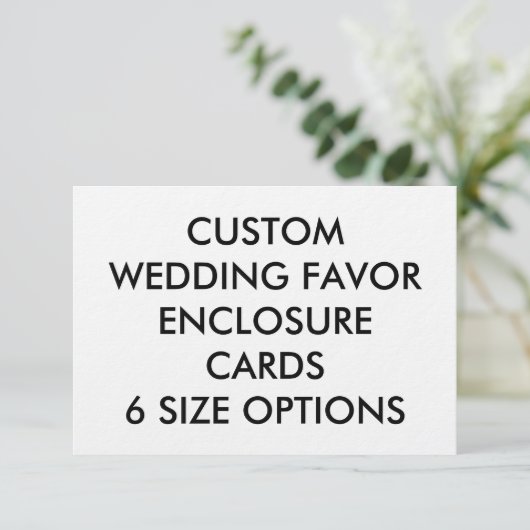 Aangepaste KAARTEN voor weduwschap - ULTRA-THICK (Staand voorkant)