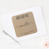 Aangepaste kaartenlabel Kraft Background Sticker (Envelop)