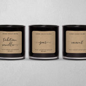 Aangepaste kaartenlabel Kraft Background Sticker