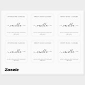 Aangepaste kaartenlabel sticker (Vel)