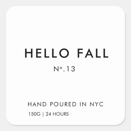 Aangepaste kaartenlabel ticker vierkante sticker (Voorkant)