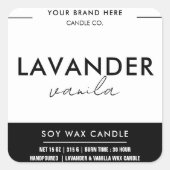 Aangepaste kaartenlabel ticker vierkante sticker (Voorkant)