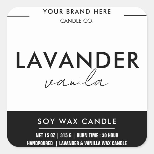 Aangepaste kaartenlabel ticker vierkante sticker (Voorkant)