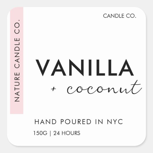 Aangepaste kaartenlabel ticker vierkante sticker (Voorkant)