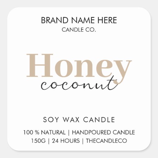 Aangepaste kaartenlabel ticker vierkante sticker (Voorkant)