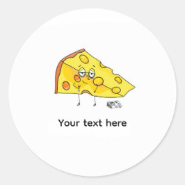 Aangepaste kaas. Rijp. verjaardag Ronde Sticker