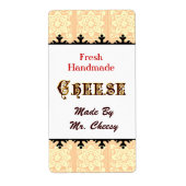 Aangepaste kaaslabels retro etiket (Voorkant)