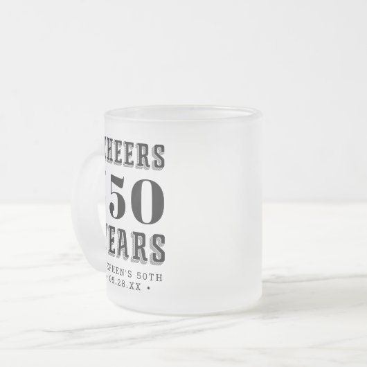 Aangepaste kaasmakerij matglas koffiemok (Voorkant links)